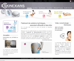 skinexiens.com: Skinexians, fabricant d'appareils dédiés à l'esthétique et au bien-être
Skinexians vous ouvre une palette complète de soins techniques pour l'homme et la femme. les appareils Skinexians optimisent les effets de vos soins et traitements esthétiques en procurant détente et bien-être.