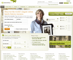 ancestry.ca: Family Tree, Census Records, Genealogy - Ancestry.ca
Discover your ancestors with the world's largest family history website. Start a family tree, browse census records and more online at Ancestry.ca