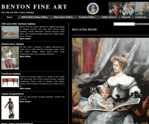 bentonfineart.com: Benton Fine Art
Benton Fine Art - Fine 19th & 20th Century original oil paintings and works of art by a selection of Victorian, European and Contemporary artists 
                                  including Edgar Hunt, Antoine Bouvard, LS Lowry, Landscape, marine, genre and animal scenes, still life and Venetian scenes.