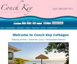 conchkeycottages.com: Conch Key Cottages - Florida Keys Vacation
A private island offering old fashioned keys atmosphere; cottages with a tropical hidden look and the mood of live-and-let-live.