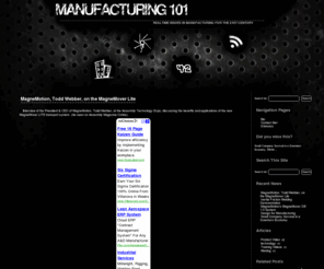 manufacturing101.net: Manufacturing 101
Manufacturing tips, techniques, and trends to help the manufacturing engineer.