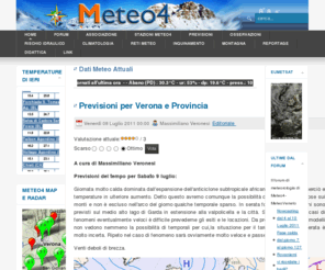 meteo4.com: Meteo4 di Emilio Bellavite e Angelico Brugnoli
Meteo4 Associazione Meteorologia Estremi Meteo4 di Verona