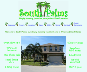 southpalmsorlando.com: South Palms
Located just minutes from Disney, our 5 bedroom vacation home is fully furnished with a private screened pool. Florida pool home rental, Disney Villa - Orlando Villa, Windwood Bay, South Palms