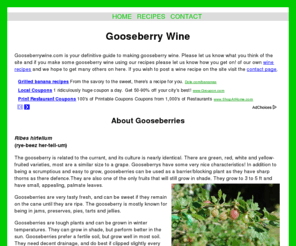 gooseberrywine.com: Gooseberry Wine | Home
gooseberrywine.com | Delicious gooseberry wine recipes from around the World