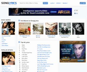 songlyrics.com: Lyrics
Massive Searchable, Browsable Free Song Lyrics Archive