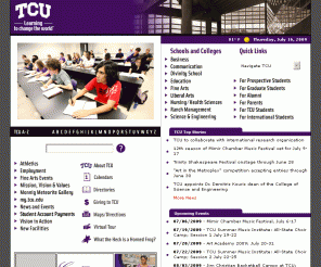 tcu.edu: Texas Christian University - (TCU)
