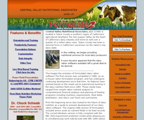 formulate2.com: Dairy ration software, Formulate2 ration formulation suite
Dairy ration formulation software with advanced features providing a practical bridge from NRC 1989 to NRC 2001