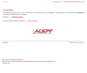 lochstanzen.net: Lochstanzen :: HSM Spezialmaschinenbau, Anlagenbau
Lochstanzen von HSM Maschinentechnik