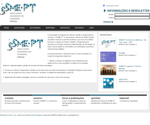 ssmept.org: SSME-PT – Understanding Services  » SSME-PT – Understanding Services
SSME-PT - Service Science Management and Engineering - Portugal - Associação Portuguesa de Ciência, Gestão e Engenharia de Serviços