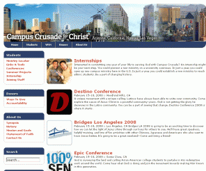 psw.org: Campus Crusade for Christ - Home
The Pacific Southwest region of Campus Crusade for Christ's campus ministry