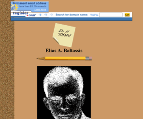 baltassis.net: Elias A. Baltassis
Enter a brief description of your site here