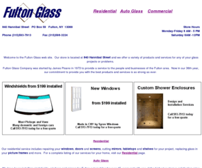 fultonglass.net: Fulton Glass - Serving Oswego County
Serving Fulton and Oswego County's glass Needs for over 25 years