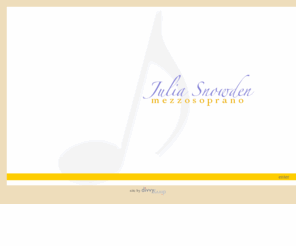 juliasnowden.com: Julia Snowden, Mezzosoprano
