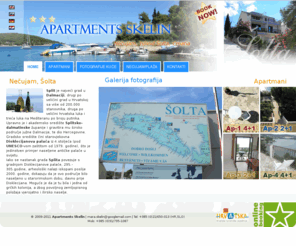 necujam-apartments.com: Apartments Skelin - Necujam, Dalmacija - Hrvatska.
 Povoljni smještaj u Hrvatskoj. Apartmani na Nečujmu, Šolta, odmah uz more.