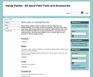 handypainter.com: Paint & Painter - Handy Painter - All about Paint Tools and Accessories
painter, paint accessories,  painter tools , paint tool, handy painter, handypainter