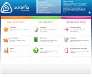 pustefixframework.org: Pustefix-Framework - Home Page
Pustefix is a Java framework that helps you to develop web based applications