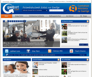 gaelport.net: Gaelport.com PrÃ­omhshuÃ­omh Eolais na Gaeilge
EagraÃ­ochtaÃ­ Gaeilge, ImeachtaÃ­ Gaeilge. Is Ã­ ComhdhÃ¡il NÃ¡isiÃºnta na Gaeilge lÃ¡r-chomhairle phobal na Gaeilge. 