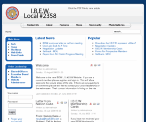 ibewlu2358.com: IBEW L.U. #2358 Website
IBEW Local #2358