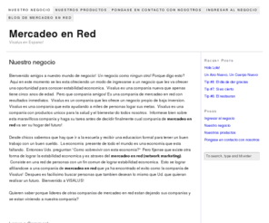 mercadeoenred.org: Mercadeo En Red-Nuestro Negocio
Visalus en Espanol