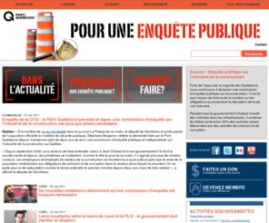 pouruneenquetepublique.com: Pour une enquête publique | Parti Québécois
Le mouvement du PQ promeut la souveraineté, le progrès social et la promotion du français au Québec, Canada.