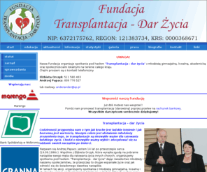 transplantacjadarzycia.pl: Transplantacja - dar życia
Transplantacja - dar życia