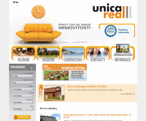 unicareal.cz: Unicareal :: kompletní servis při prodeji, koupi, pronájmu či převodu bytů, domů, nemovitostí
kompletní servis při prodeji, koupi, pronájmu či převodu bytů, domů, nemovitostí