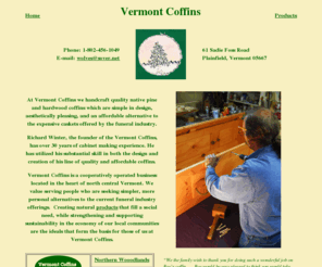 vermontcoffins.com: Vermont Coffins - Natural Pine, Sustainable, Handcrafted, Caskets, Urns
