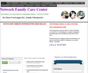 networkfamilycarecenter.com: Dr. Marco's  Family Wellness – located in the NETWORK FAMILY CARE CENTER – MARKHAM, ONTARIO — Dr. Marco's health tips, videos and practice updates
