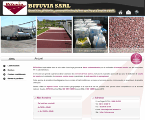 bituvia.com: Enrobé rouge 41 - BITUVIA SARL : enrobé en seau, 45, 37, 28, enrobé conditionné, enrobé de reparation, liants routiers
Enrobé rouge, enrobé en seau, 41, 45: enrobé conditionné, enrobé de reparation, liants routiers, 37, 28