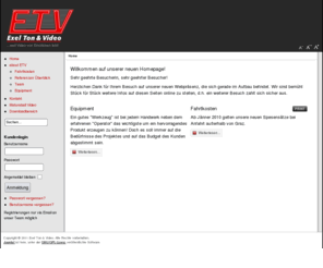 exeltv.com: Welcome to ETV
Weil Video von Emotionen lebt...
...Exel Ton & Video!