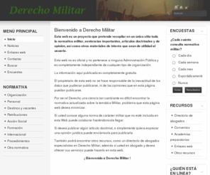 derecho-militar.com: Bienvenidos a Derecho Militar
Derecho Militar, la web sobre el Derecho militar.