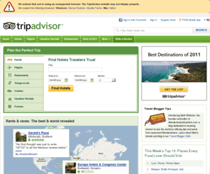 tripadvisor.com: Reviews of Hotels, Flights and Vacation Rentals - TripAdvisor
TripAdvisor - Unbiased hotel reviews, photos and travel advice for hotels and vacations - Compare prices with just one click.