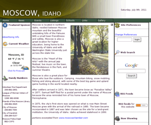 moscow.com: Communities - Welcome to Moscow!
These community sites feature easy-to-use business and resource listings, classifieds, community events and news. Each community website features local news and announcements as well as links to other First Step sponsored community websites.