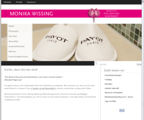 gesunde-schoenheit.org: Schön, dass Sie hier sind!
Monika Wissing - Das Institut für gesunde Schönheit in Vreden, Münsterland. Besuchen Sie uns, damit Sie sich schöner, entspannter und gesünder fühlen.