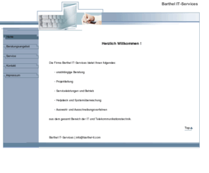 barthel-it.com: Barthel IT-Services - Home
EDV-Dienstleistungen - Barthel IT-Services
