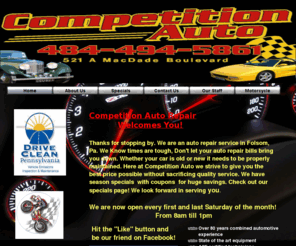 competitionautorepair.com: Competition Auto Repair "For all of your automotive needs"
Competition auto repair,fix,repair,service,Pennsylvainia,Pa,car repair