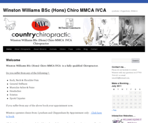 countrychiropractic.co.uk: Winston Williams BSc (Hons) Chiro MMCA IVCA | Lyneham/ Chippenham, Wiltshire
