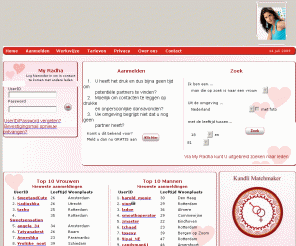 radha.nl: Radha: online dating voor Hindostanen: hindoe: hindoes: hindoestaan:
Meldt u gratis aan bij de eerste
persoonlijke Hindostaanse datingsite.