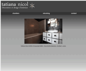 tatiananicol.com: Tatiana Nicol - Décoration et design d'intérieur
Tatiana Nicol - Décoration et design d'intérieur