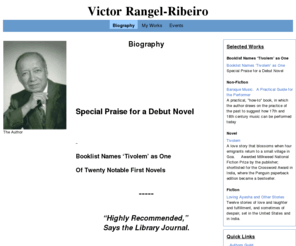 victorrangel-ribeiro.com: Biography - Victor Rangel-Ribeiro
The website maintained by the author Victor Rangel-Ribeiro