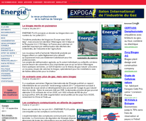 actu-energies.com: Energie plus
actualités de l'énergie et l'environnement pour entreprises et collectivités, dossiers techniques, maitrise de l'énergie, cogénération, valorisation du biogaz, efficacite energetique, energies renouvelables 