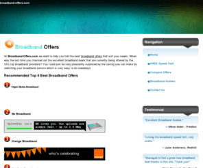 Compare broadband deals uk