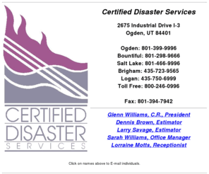 certifieddisaster.com: Certified Disaster Services
Certified Disaster Services