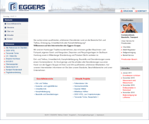 eggers-gruppe.biz: EGGERS | EGGERS-GRUPPE: Erdbau, Tiefbau, Kampfmittelbergung und Containerdienst
