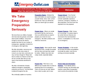 emergency-outlet.com: Emergency Outlet
Prepare for any emergency with emergency prepardness products from Emergency Outlet, your online outlet for crisis products for the home, work or school.



