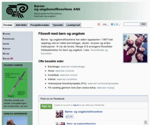 filosofimedbarn.net: Barne- og ungdomsfilosofene – Filosofi med barn
Norsk senter for filosofi med barn og ungdom.