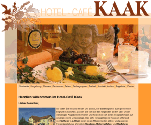 hotel-kaak.info: Ostheim - Rhön Hotel-Café Kaak, Enstpannung und Eholung im historischen Ostheim
Wanderer und Radfahrer schätzen das Hotel-Café KAAK als Ausgangs- oder Zielpunkt für Ihre Touren durch die Rhön oder den Thüringer Wald, oder genießen die Entspannung im großen Garten des Hauses.