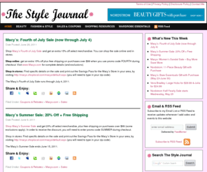 thestylejournal.com: The Style Journal - beauty products, handbags, shopping resources, wardrobe essentials
Find beauty products, fashion trends, shopping resources, handbags, wardrobe essentials