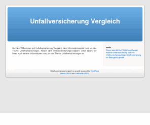 unfallversicherungvergleich.net: Unfallversicherung Vergleich
Informationen über Unfallversicherungen und großer Unfallversicherungsvergleich