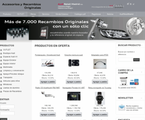 accesoriosaudi.com: Ofertas Accesorios y Recambios Originales Audi - Accesorios y Recambios Originales Audi Retail Madrid S.A.
Tienda Online Accesorios y Recambios Originales Audi Retail Madrid S.A., Venta y montaje.